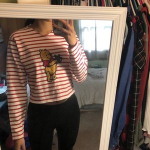 vintage disney store winnie the pooh crop top